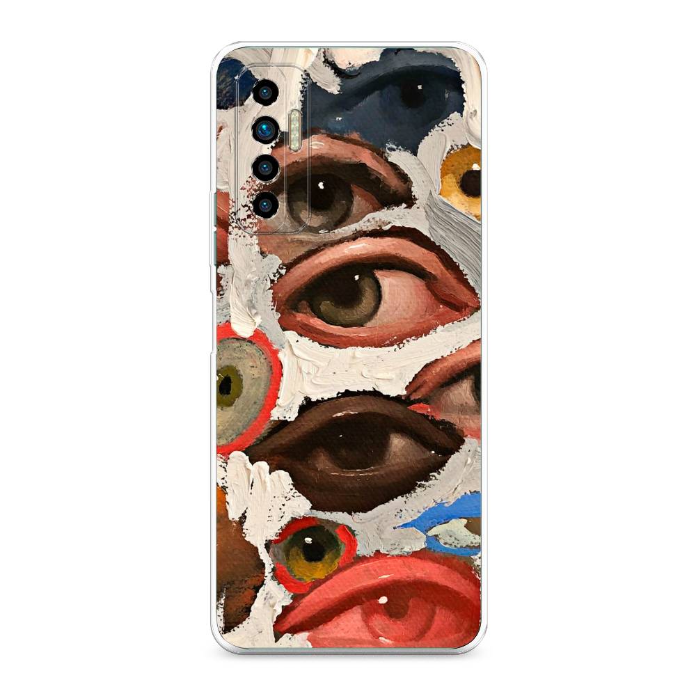 

Чехол Awog на Tecno Camon 17P "Глаза масляная живопись", Разноцветный, 300150-7