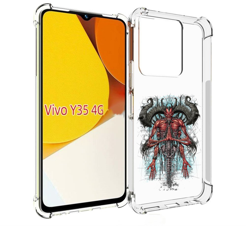 

Чехол MyPads дьявол для Vivo Y35 4G 2022 / Vivo Y22, Прозрачный, Tocco