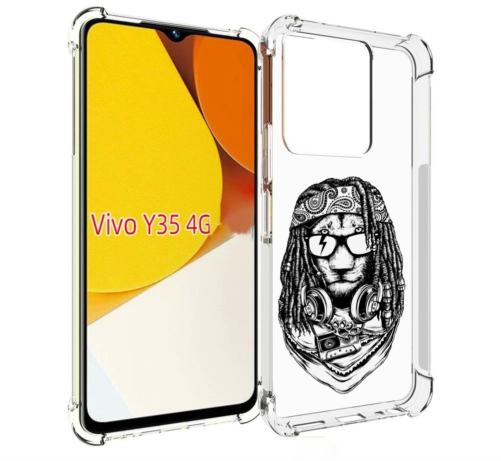 

Чехол MyPads дреды льва для Vivo Y35 4G 2022 / Vivo Y22, Прозрачный, Tocco