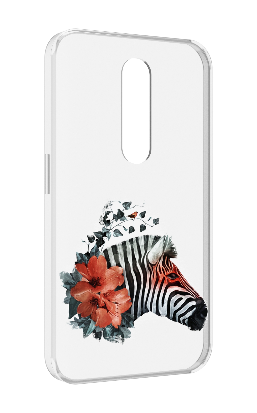 

Чехол MyPads Зебра с цветами для Motorola Moto X Force (XT1585 / XT1581), Прозрачный, Tocco