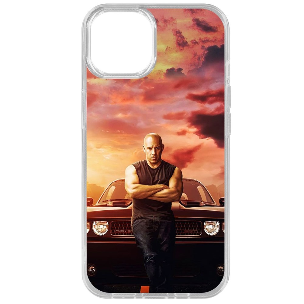 

Чехол-накладка Case Форсаж. Доминик Торетто для iPhone 15, Прозрачный