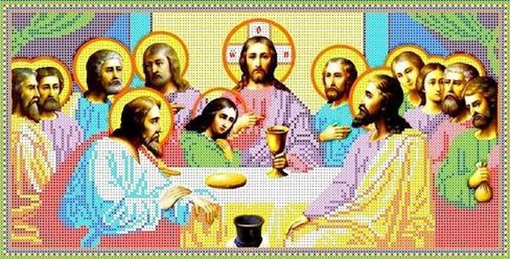 

Рисунок на ткани «Тайная вечеря»
