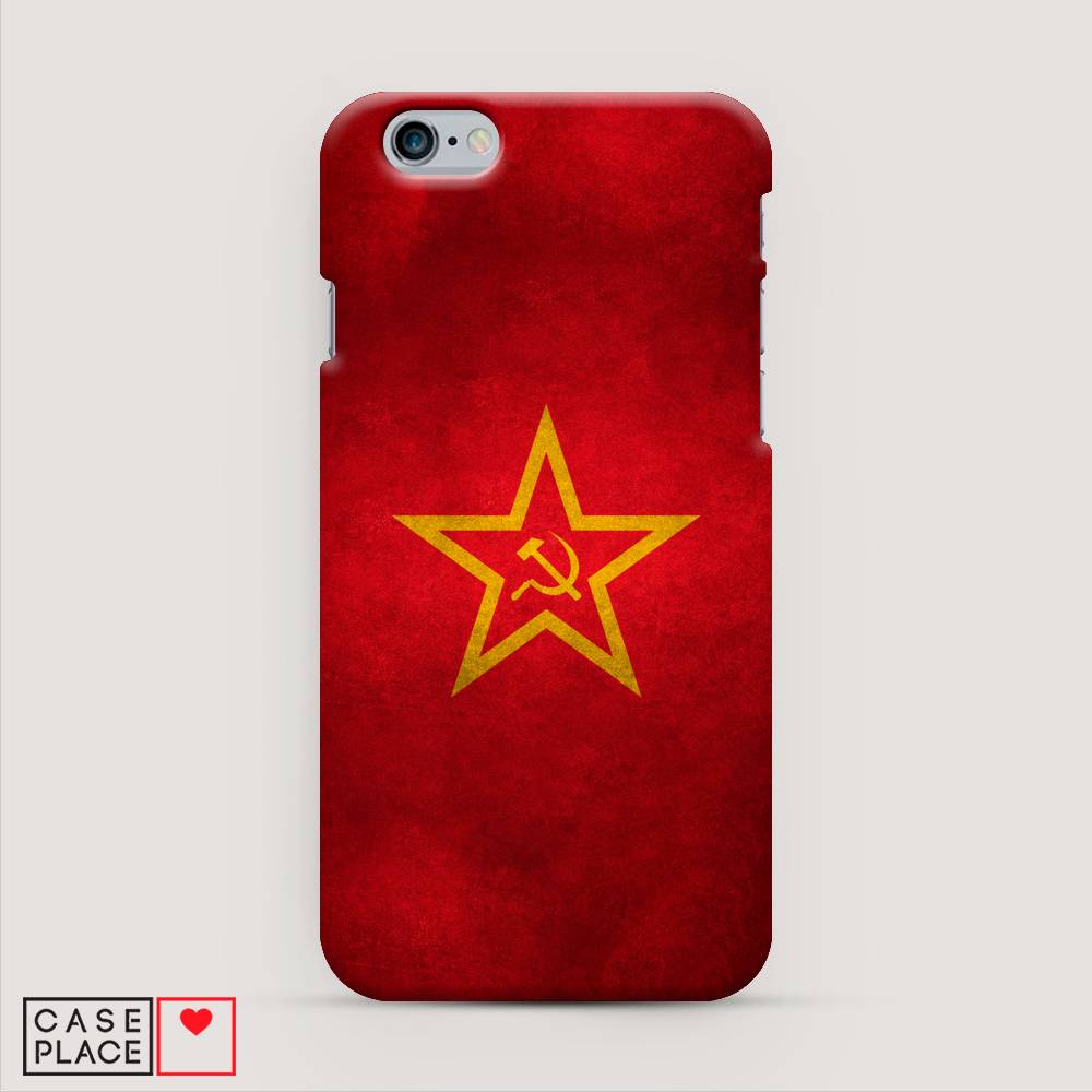 

Пластиковый чехол "Красное знамя" на Apple iPhone 6, 10420-4