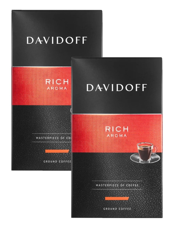 Кофе молотый Davidoff Rich, 2 шт по 250 г