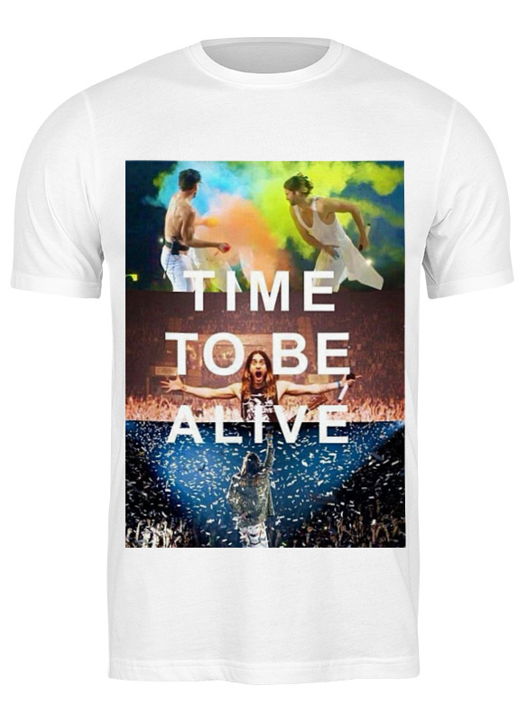 

Футболка мужская Printio Time to be alive белая M, Белый, Time to be alive