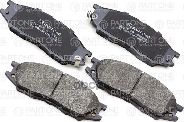 

Колодки тормозные дисковые пер. NISSAN Almera/Micra 98- PART-ONE 1BP299