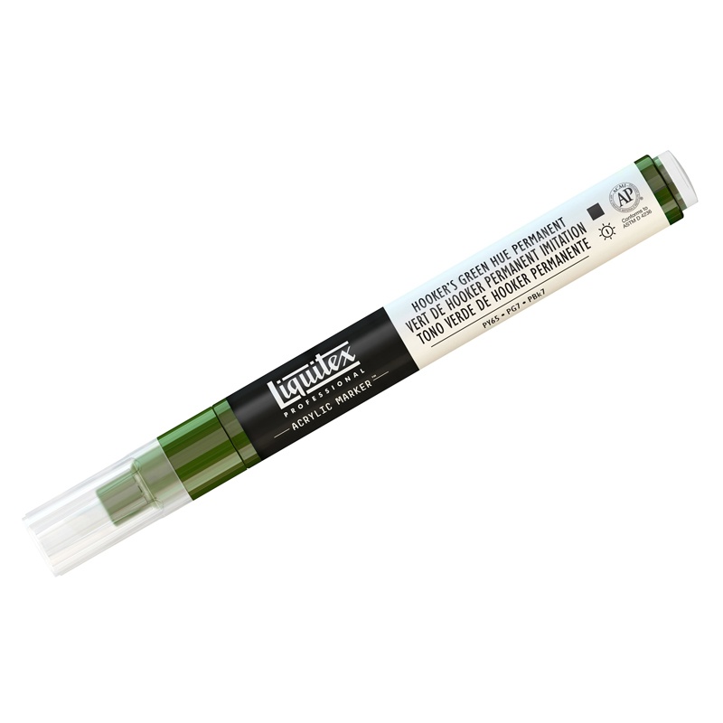 Маркер Liquitex Paint marker Fine 4620224 2 мм скошенный зеленый Хукера
