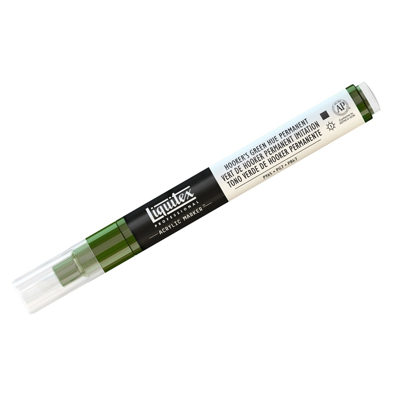 фото Маркер liquitex paint marker fine 4620224 2 мм скошенный зеленый хукера