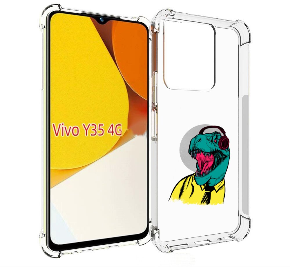 

Чехол MyPads дино для Vivo Y35 4G 2022 / Vivo Y22, Прозрачный, Tocco