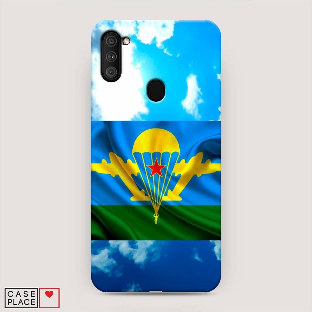 

Пластиковый чехол "ВДВ флаг в небесах" на Samsung Galaxy M11, 2100620-4