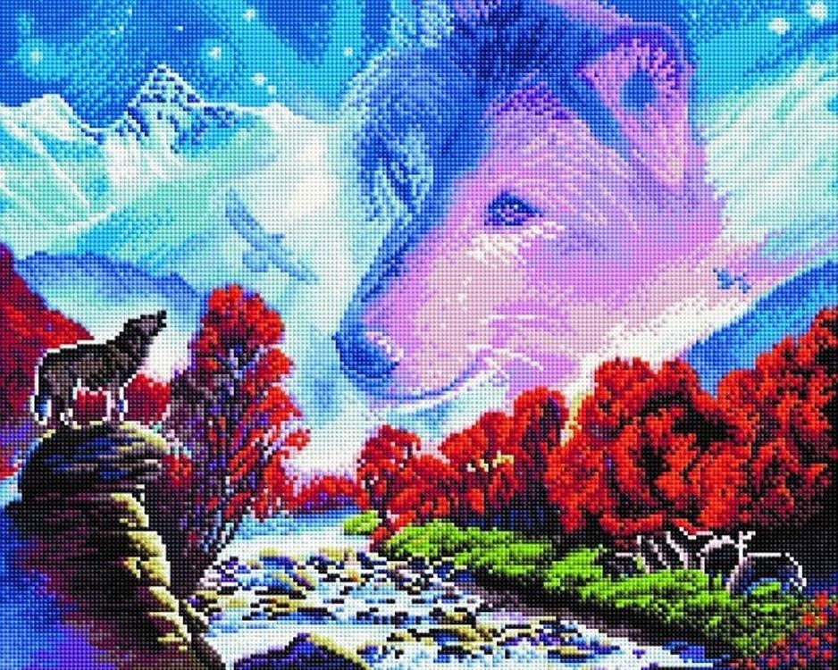 

Алмазная вышивка «Призыв вожака»