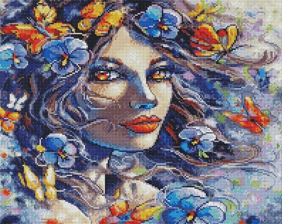 

Алмазная вышивка «Девушка весна»