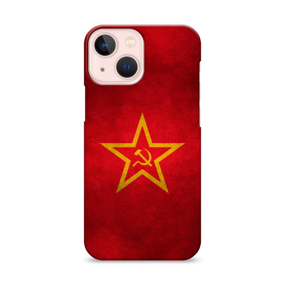 

Пластиковый чехол "Красное знамя" на Apple iPhone 13 mini, 14120-4