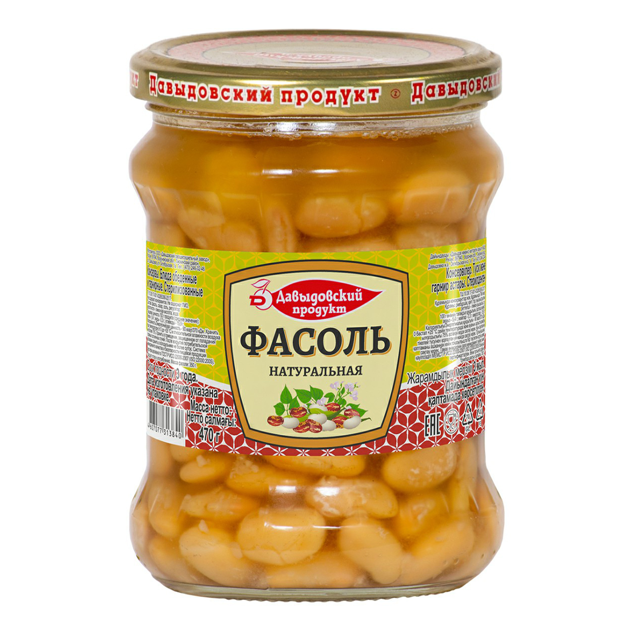 

Фасоль Давыдовский продукт натуральная 470 г
