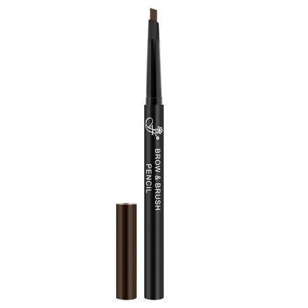 Двусторонний карандаш для бровей Ffleur Brown карандаш для бровей wonder drawing penta perfection brow pencil 20015786 01 dark brown 0 3 г