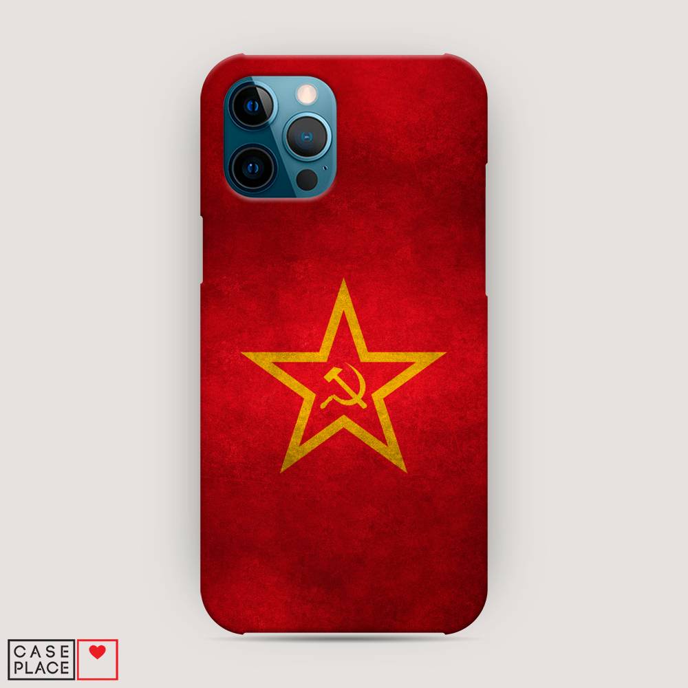 

Пластиковый чехол "Красное знамя" на Apple iPhone 12 Pro Max, 12720-4