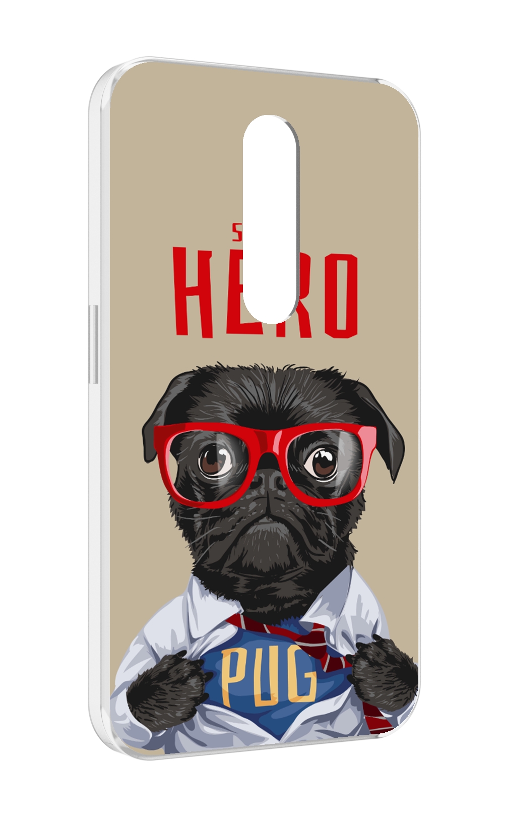 

Чехол MyPads Герой-PUG для Motorola Moto X Force (XT1585 / XT1581), Прозрачный, Tocco