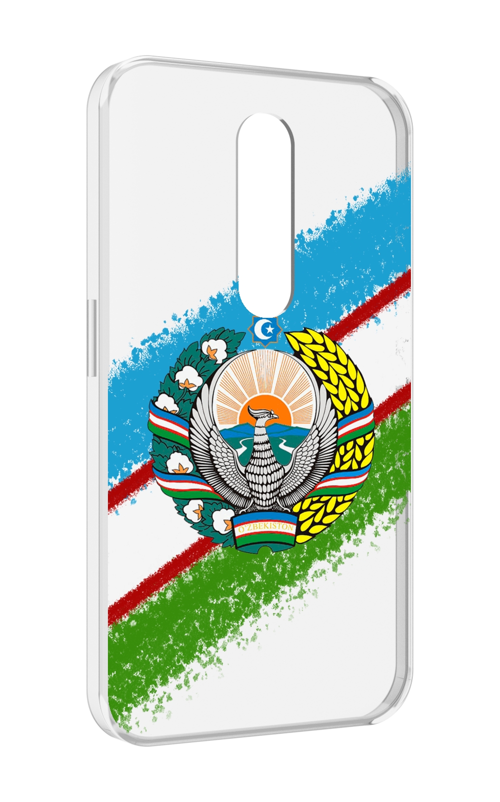 

Чехол MyPads Герб флаг Узбекистана для Motorola Moto X Force (XT1585 / XT1581), Прозрачный, Tocco