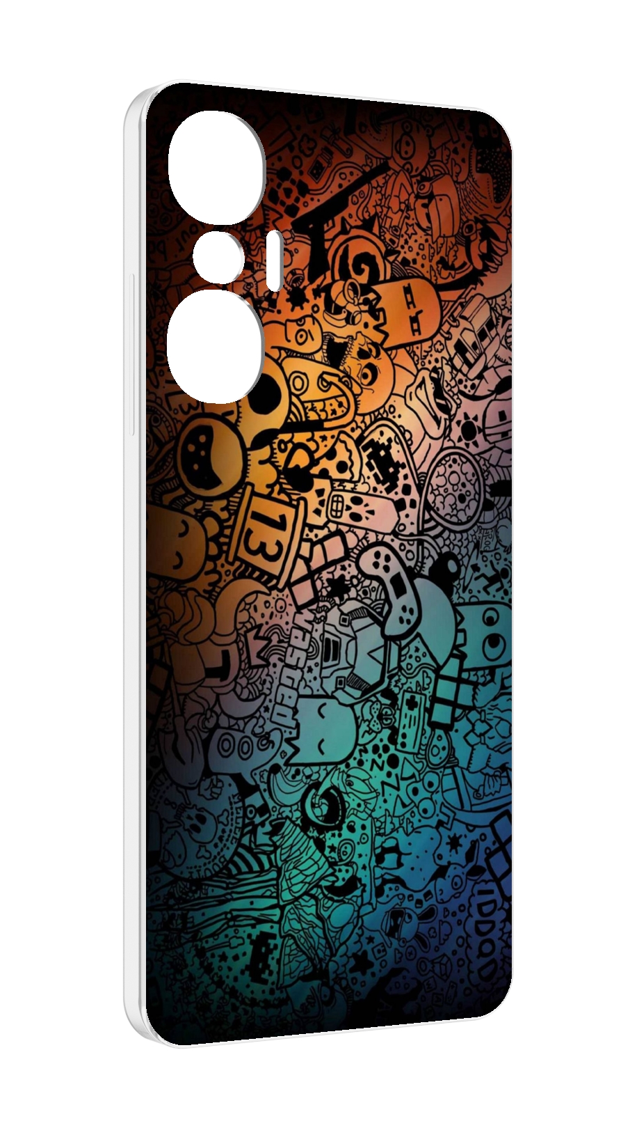 

Чехол MyPads стикеты в тени для Infinix Hot 20S противоударный, Tocco