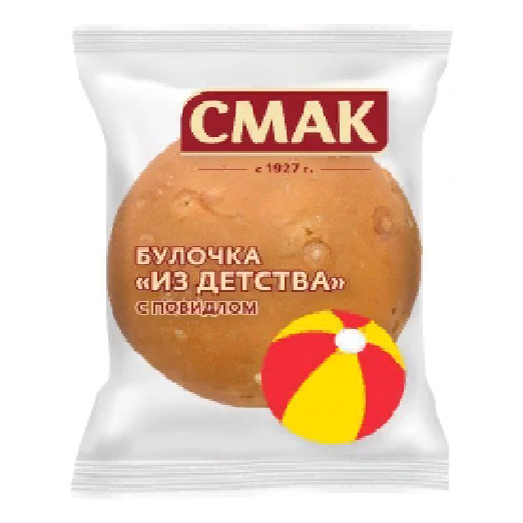 

Булочка Смак Из детства сдобная с повидлом 70 г