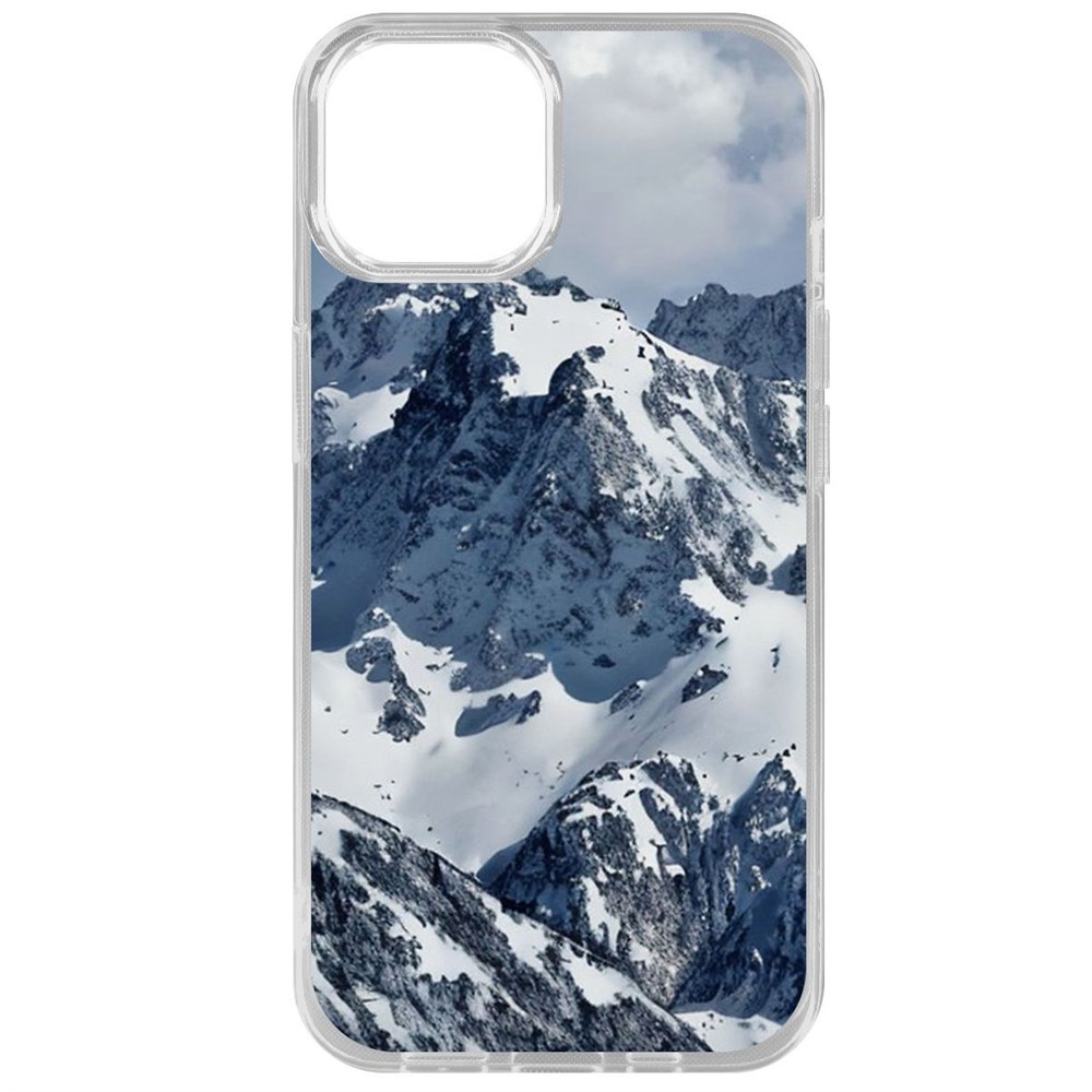

Чехол-накладка Case Горы для iPhone 15, Прозрачный