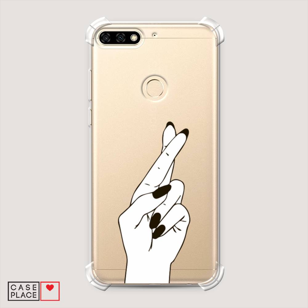 

Чехол Awog на Huawei Y6 Prime 2018 "Пальцы графика", Серый, 65751-1