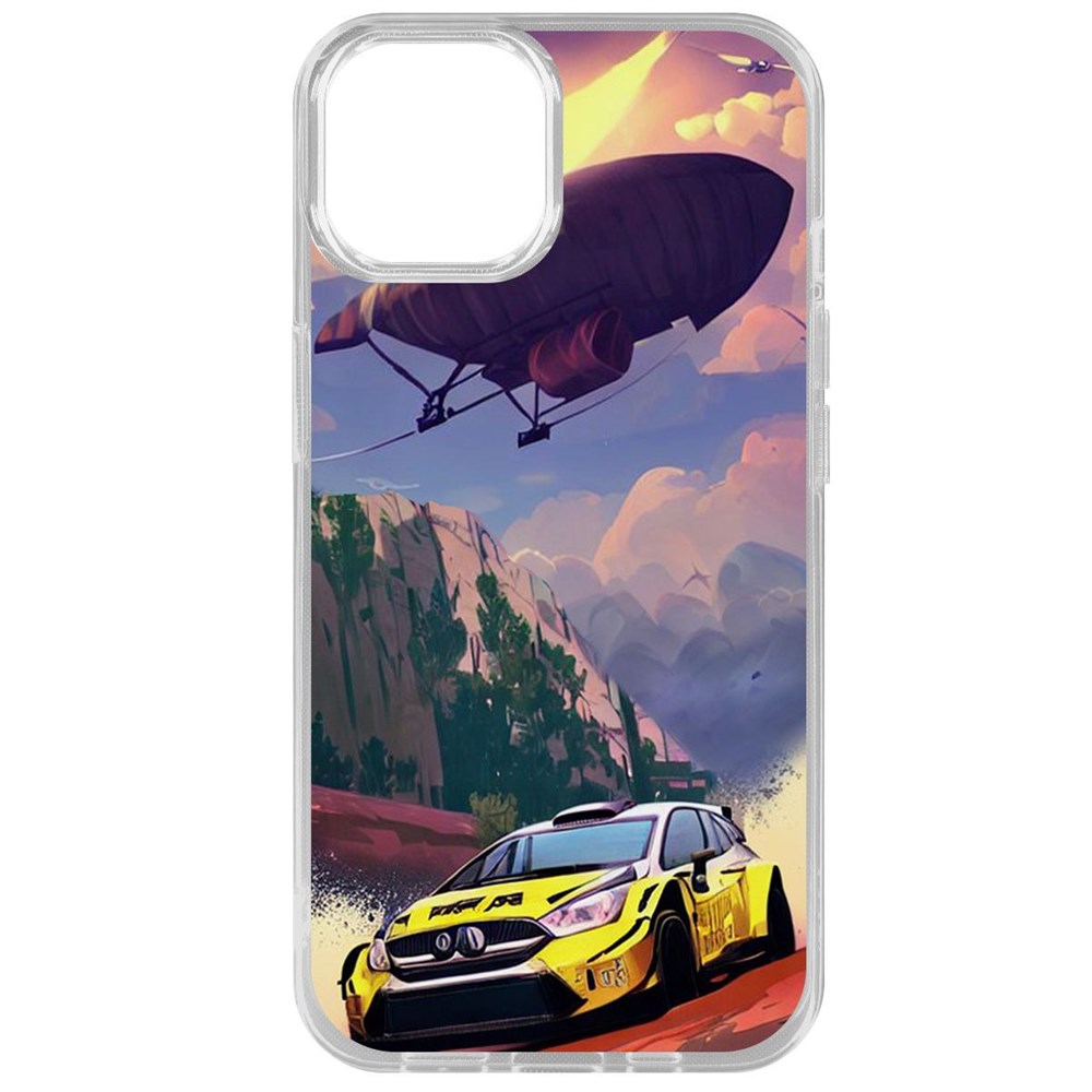 

Чехол-накладка Krutoff Clear Case Гонка для iPhone 15, Прозрачный
