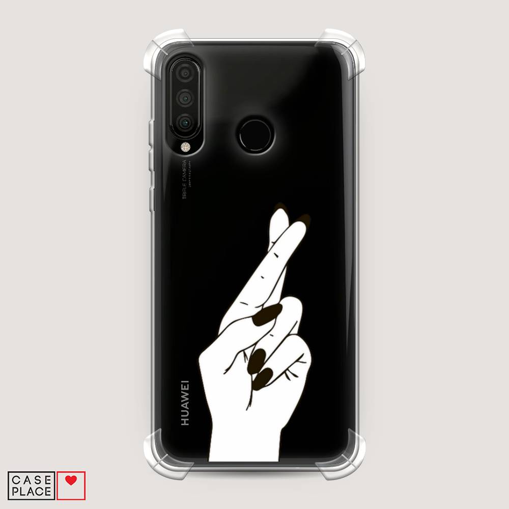 

Чехол Awog на Huawei P30 Lite "Пальцы графика", Серый, 67951-1