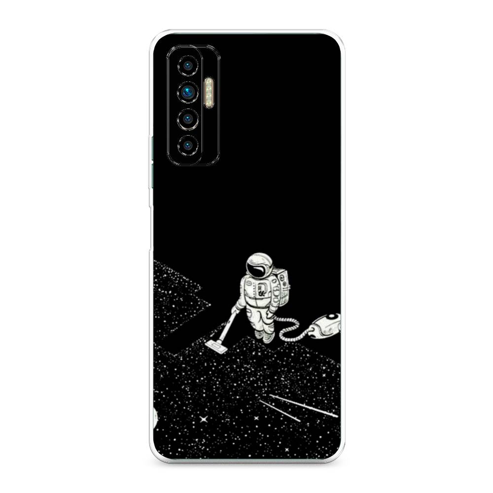 

Чехол Awog на Tecno Camon 17P "Космонавт с пылесосом", Разноцветный, 300150-4