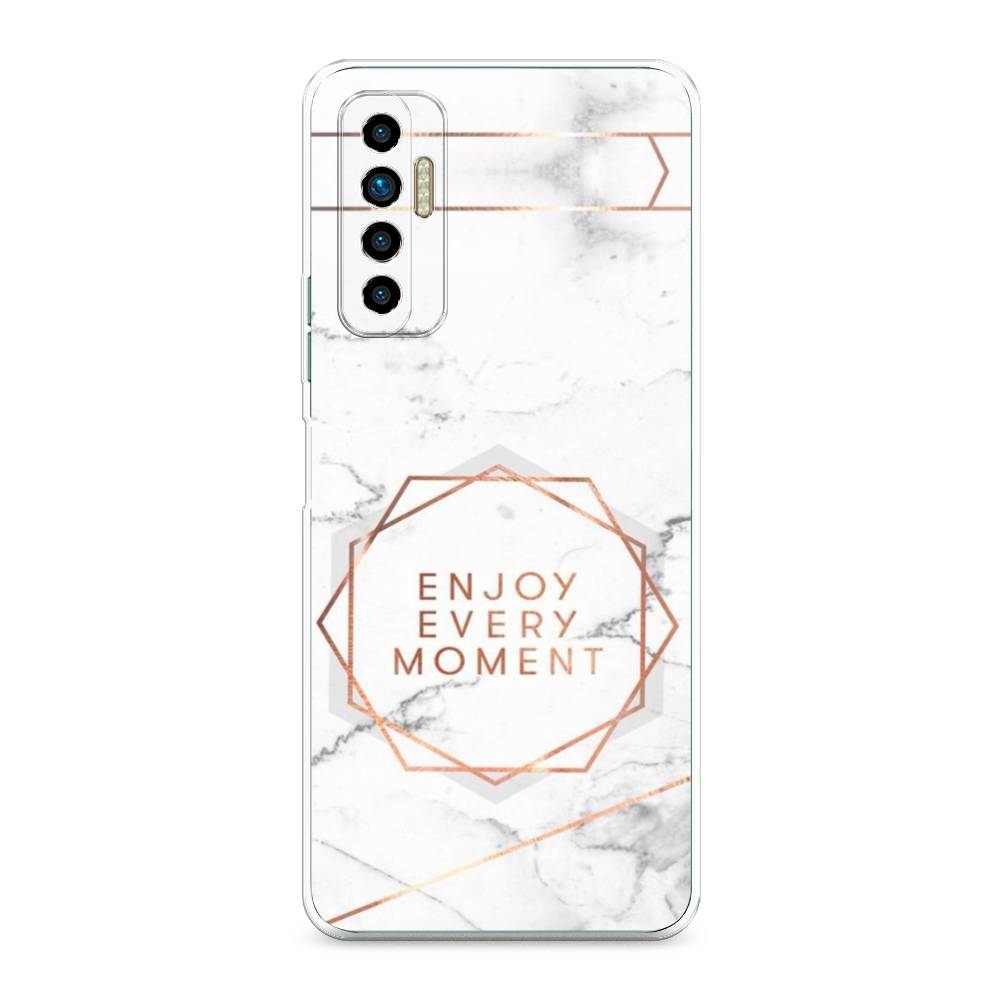 

Чехол Awog на Tecno Camon 17P "Enjoy every moment мрамор", Разноцветный, 300150-7
