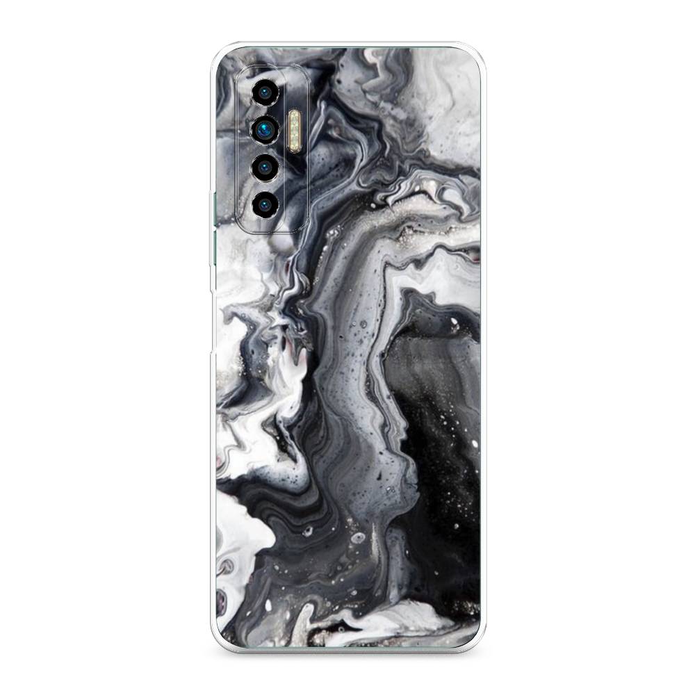 

Чехол Awog на Tecno Camon 17P "Бело-черные сложные полосы", Разноцветный, 300150-3