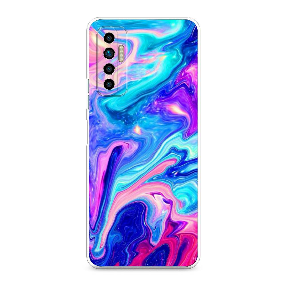 

Чехол Awog на Tecno Camon 17P "Потеки краски", Разноцветный, 300150-10