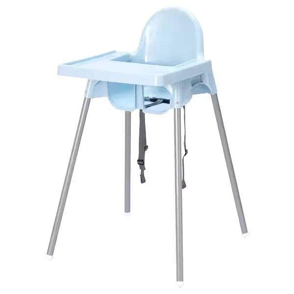 

Высокий стульчик со столешницей !Available ANTILOP, голубой/серебристый, 092.756.36
