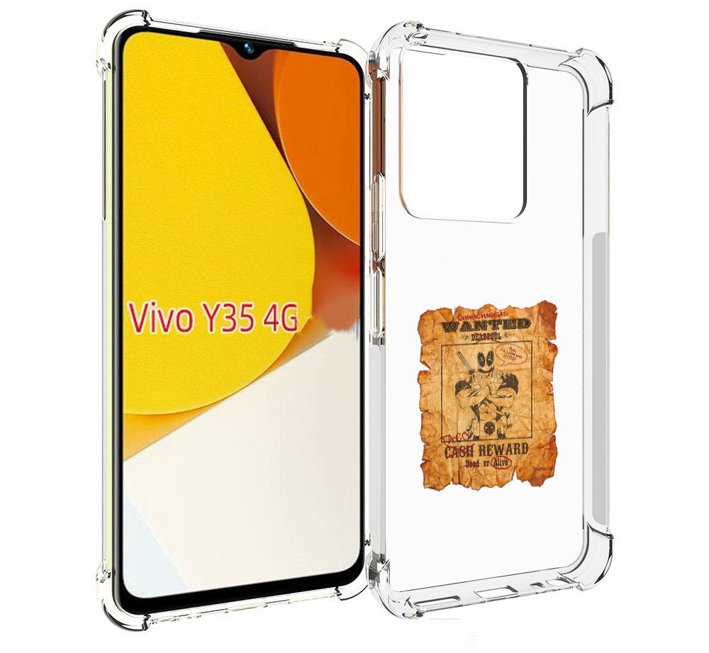 

Чехол MyPads дедпул для Vivo Y35 4G 2022 / Vivo Y22, Прозрачный, Tocco