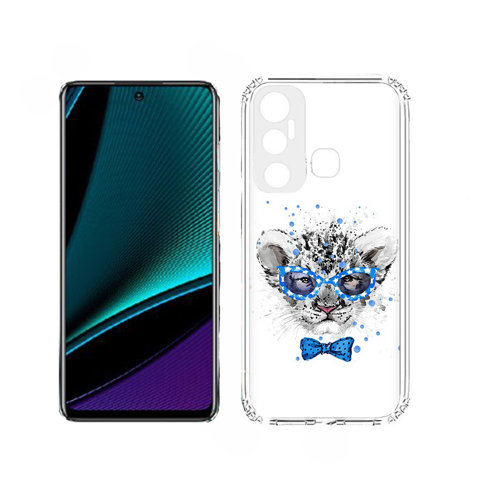 

Чехол MyPads тигренок с бабочкой для Infinix Hot 11, Прозрачный, Tocco
