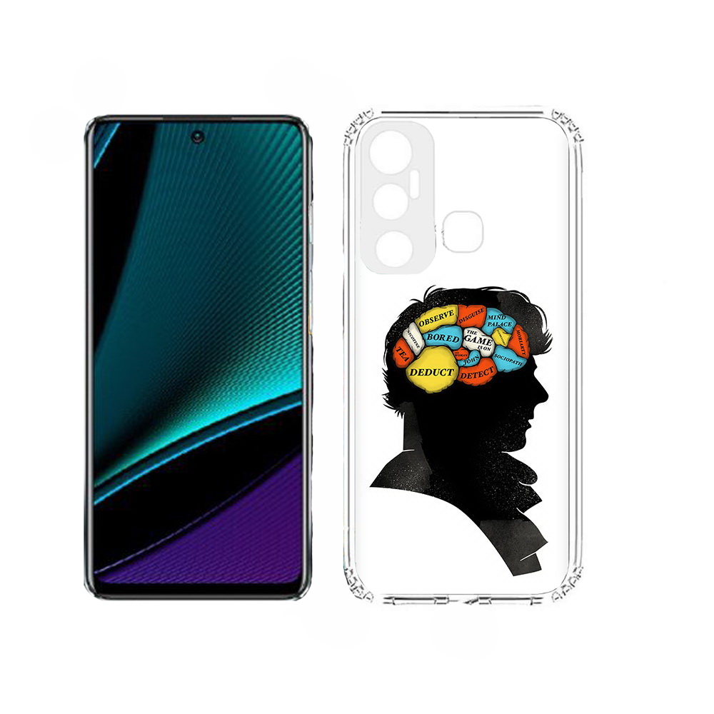 

Чехол MyPads темный рисунок для Infinix Hot 11, Прозрачный, Tocco