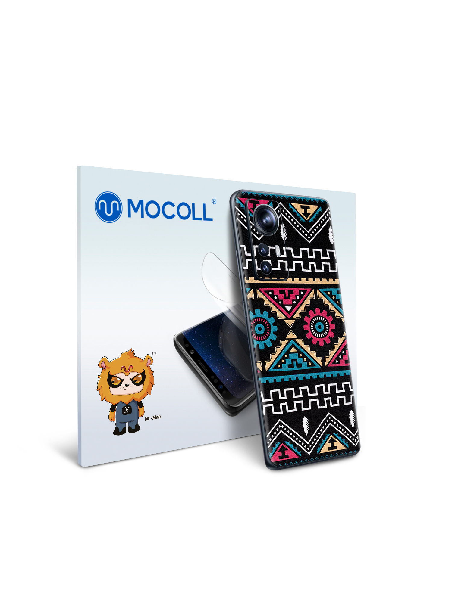 

Защитная пленка MOCOLL для Xiaomi Redmi Note 11 Богемный узор Икат
