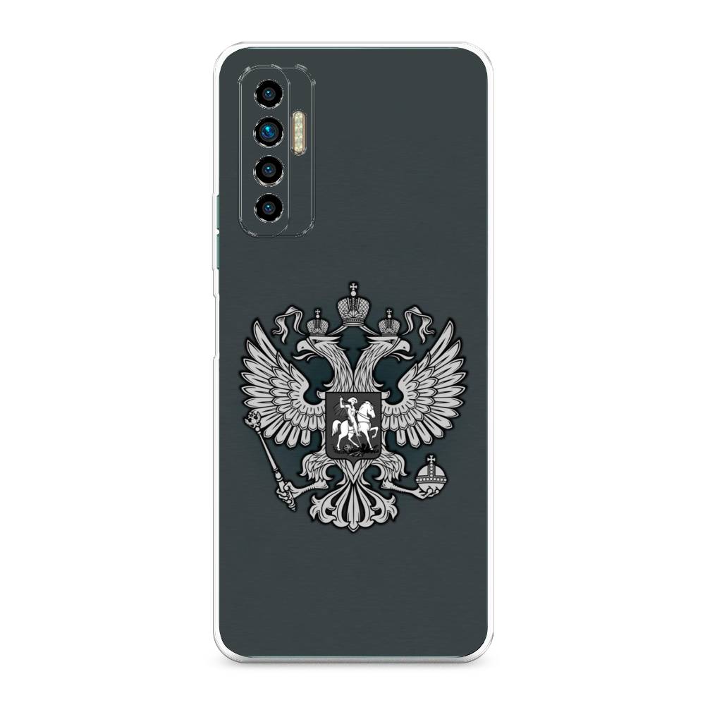 фото Чехол awog "герб россии серый" для tecno camon 17p