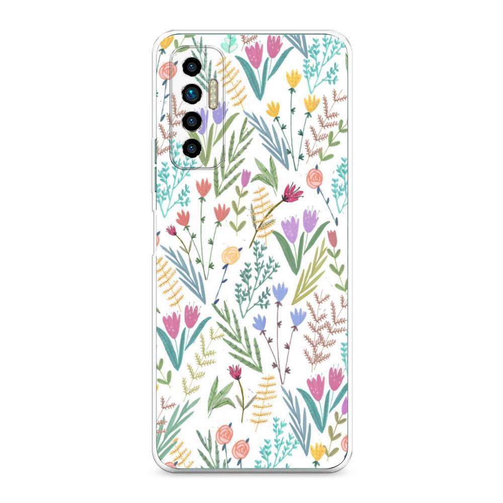 

Чехол Awog на Tecno Camon 17P "Полевые цветы рисунок", Разноцветный, 300150-8