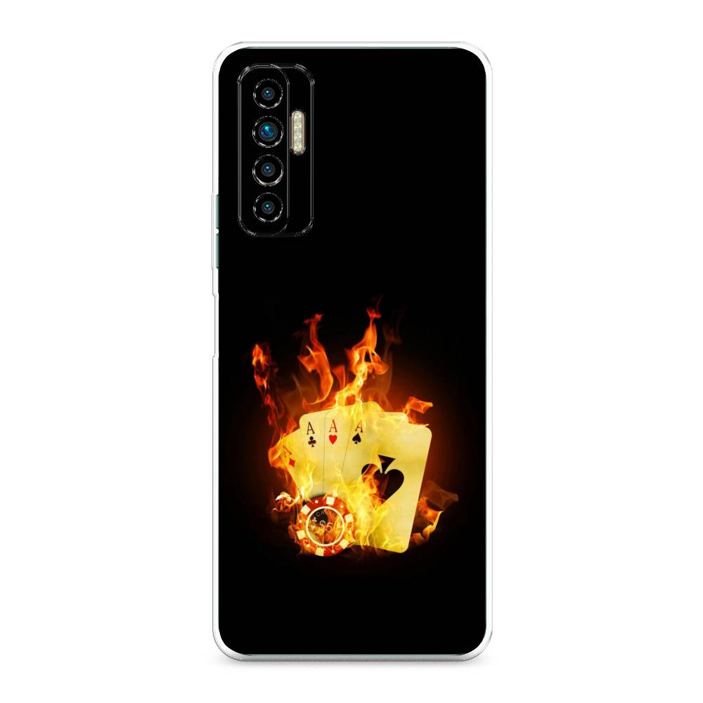 

Чехол Awog на Tecno Camon 17P "Горящие карты", Разноцветный, 300150-9