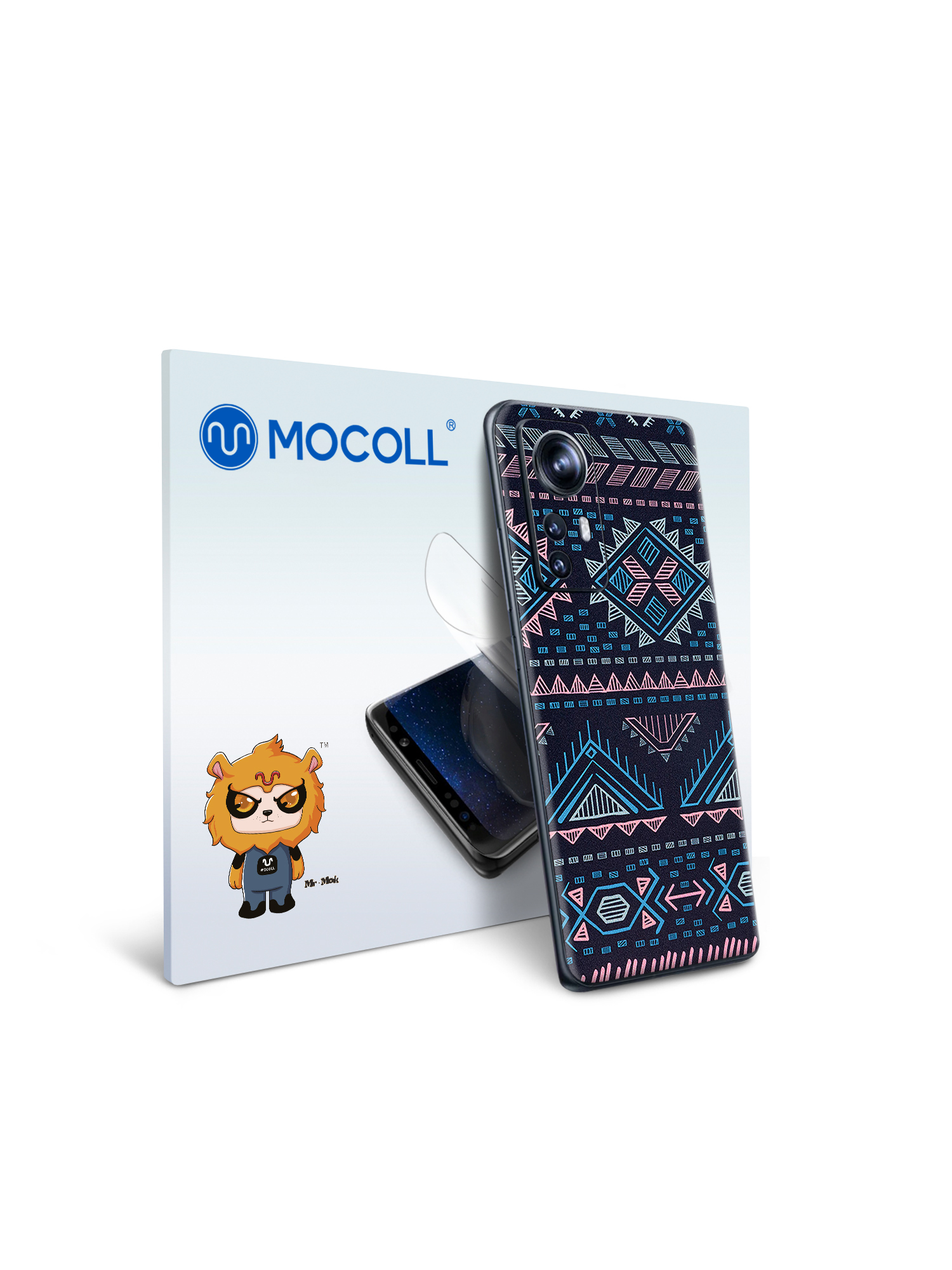 

Защитная пленка MOCOLL для Xiaomi Redmi Note 11 Богемный узор Аргайл