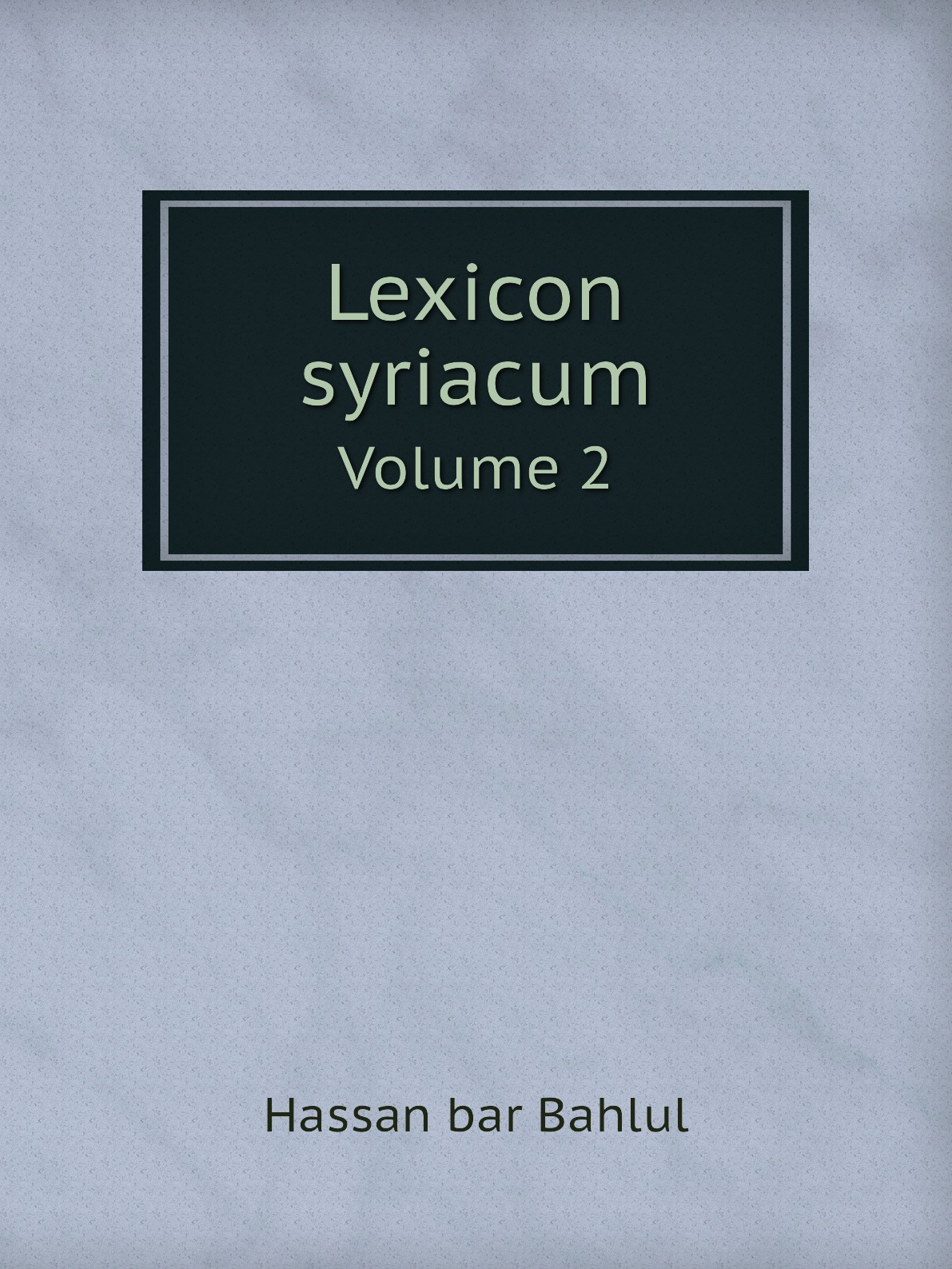 

Lexicon syriacum