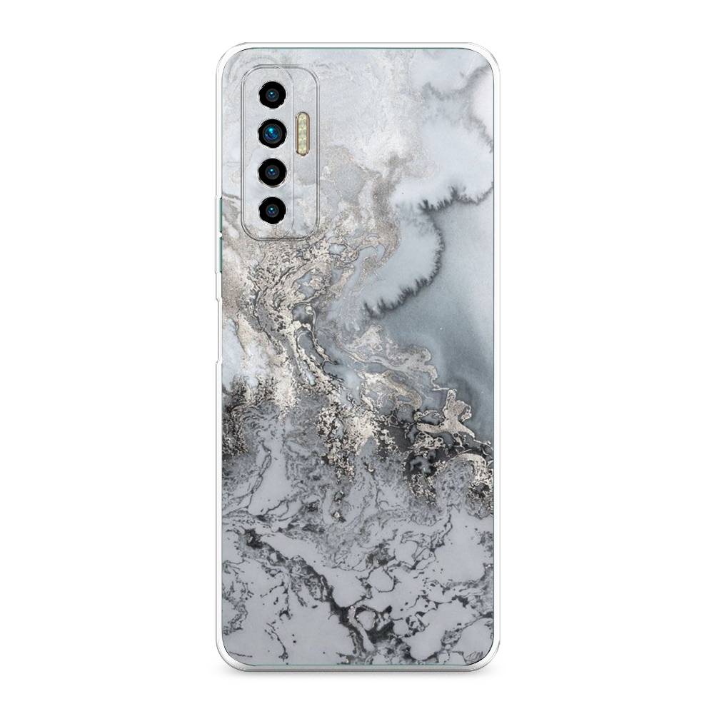 фото Чехол awog "морозная лавина серая" для tecno camon 17p