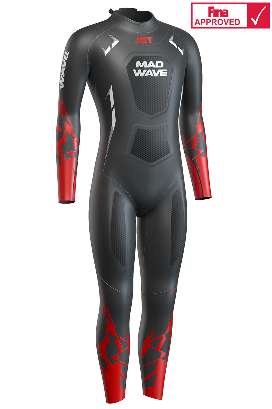 

Гидрокостюм неопреновый мужской Men Wetsuit JET XXL черный, Черный;красный