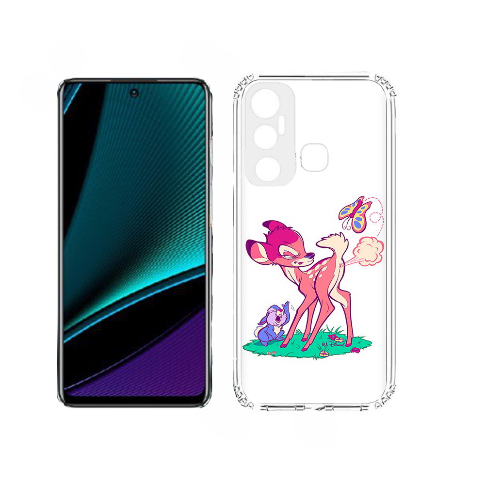 

Чехол MyPads смешной олененок для Infinix Hot 11, Прозрачный, Tocco