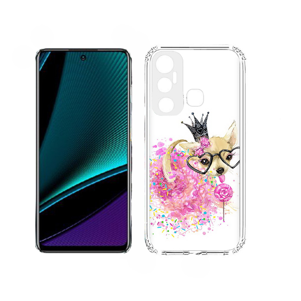 

Чехол MyPads сладкая принцесса для Infinix Hot 11, Прозрачный, Tocco
