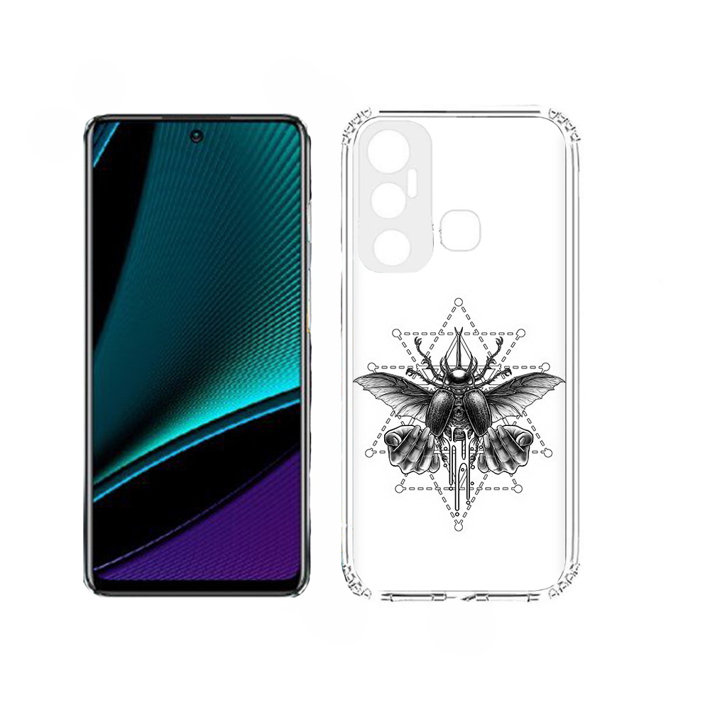

Чехол MyPads скарабей для Infinix Hot 11, Прозрачный, Tocco