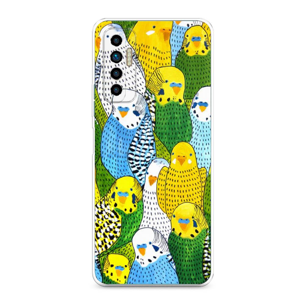 

Чехол Awog на Tecno Camon 17P "Попугаи", Разноцветный, 300150-1