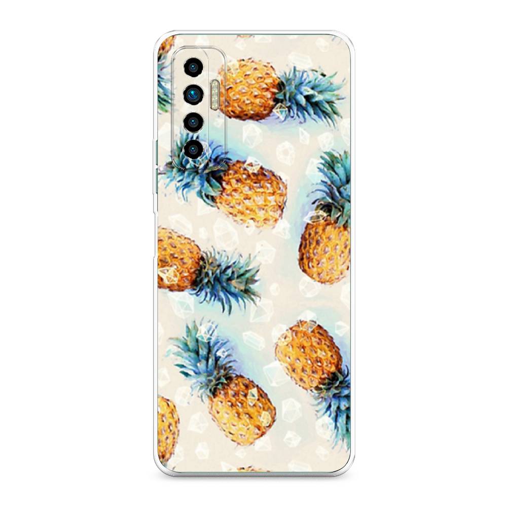 

Чехол Awog на Tecno Camon 17P "Ананасы", Разноцветный, 300150-3