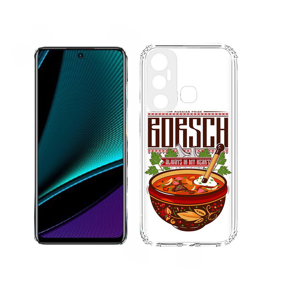 

Чехол MyPads русский борщ для Infinix Hot 11, Прозрачный, Tocco